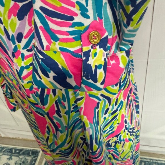 Lilly Pulitzer Rossmore Dress Palm Reader, Style 12326, Size Medium, NWOT - Picture 4 of 10